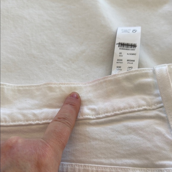 J. Crew Wide-leg denim trouser in white Size 32 - Picture 14 of 16